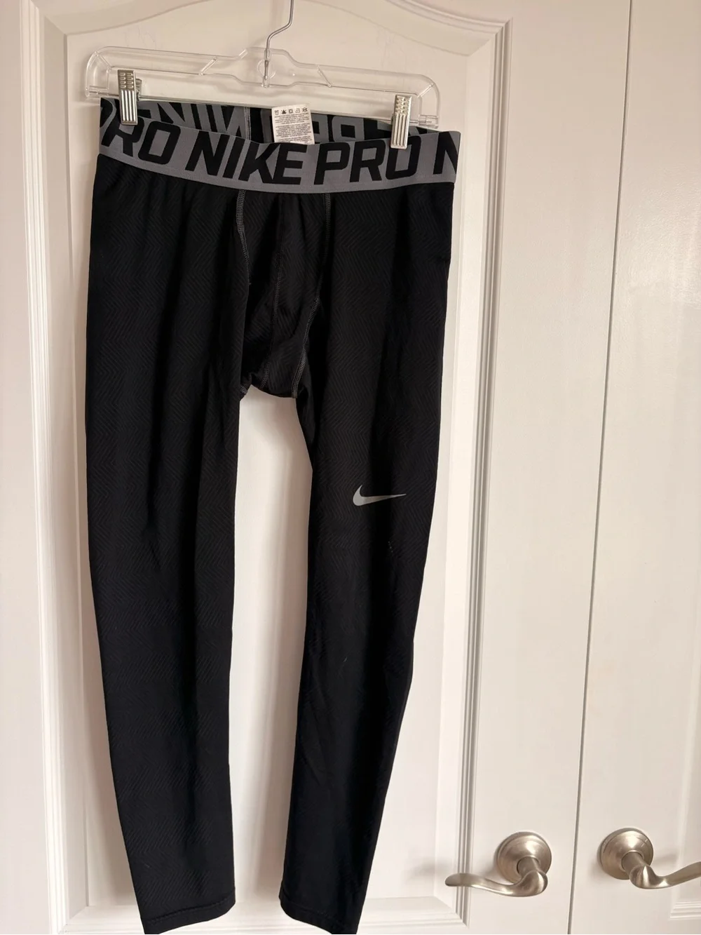 Nike Black and Gray Athletic Leggings